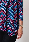 Libra Chevron Top and Blazer Twinset, Blue