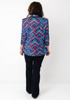 Libra Chevron Top and Blazer Twinset, Blue