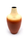 Light and Living Deco Ombre Vase, Orange and Cream