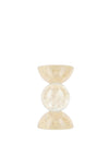 Light & Living Small Itinga Glass Bubble Candle Holder, Amber