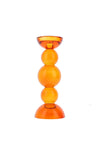 Light & Living Small Itinga Candle Holder, Orange