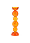Light & Living Large Itinga Candle Holder, Orange
