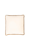 Light and Living Civens Velvet 45x45cm Cushion, Cream