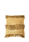 Light and Living Luani45x45cm Fringed Cushion, Gold