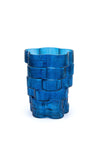 Light & Living Medium Douro Glass Vase, Blue