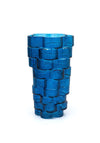 Light & Living Large Douro Glass Vase, Blue