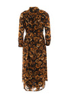 Serafina Collection Floral Print Shirt Dress, Brown