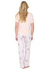 Lingadore Floral Pant and Tee Pyjama Set, Peach