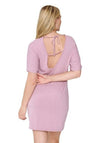 Lingadore Low Back Short Sleeve Nightdress, Pink