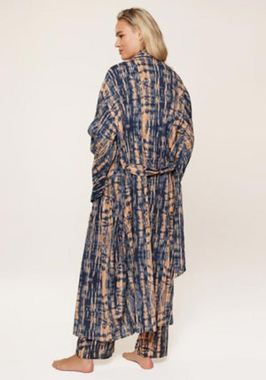 Lingadore Long Sleeve Kimono Robe, Navy