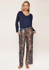 Lingadore Print Long Sleeve Pyjama Set, Navy