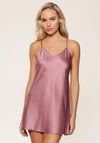 Lingadore Satin Look Spaghetti Strap Chemise, Pink