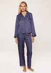 Lingadore Print Satin Look Pyjama Set, Navy