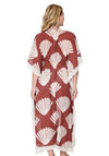 Lingadore Shell Print Tie Kimono, Brown