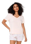 Lingadore Floral Short Pyjama Set, Peach