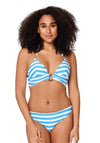 Lingadore Triangle Stripe Bikini Set, Blue