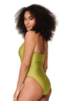 Lingadore V-neck Halter Neck Swimsuit, Green
