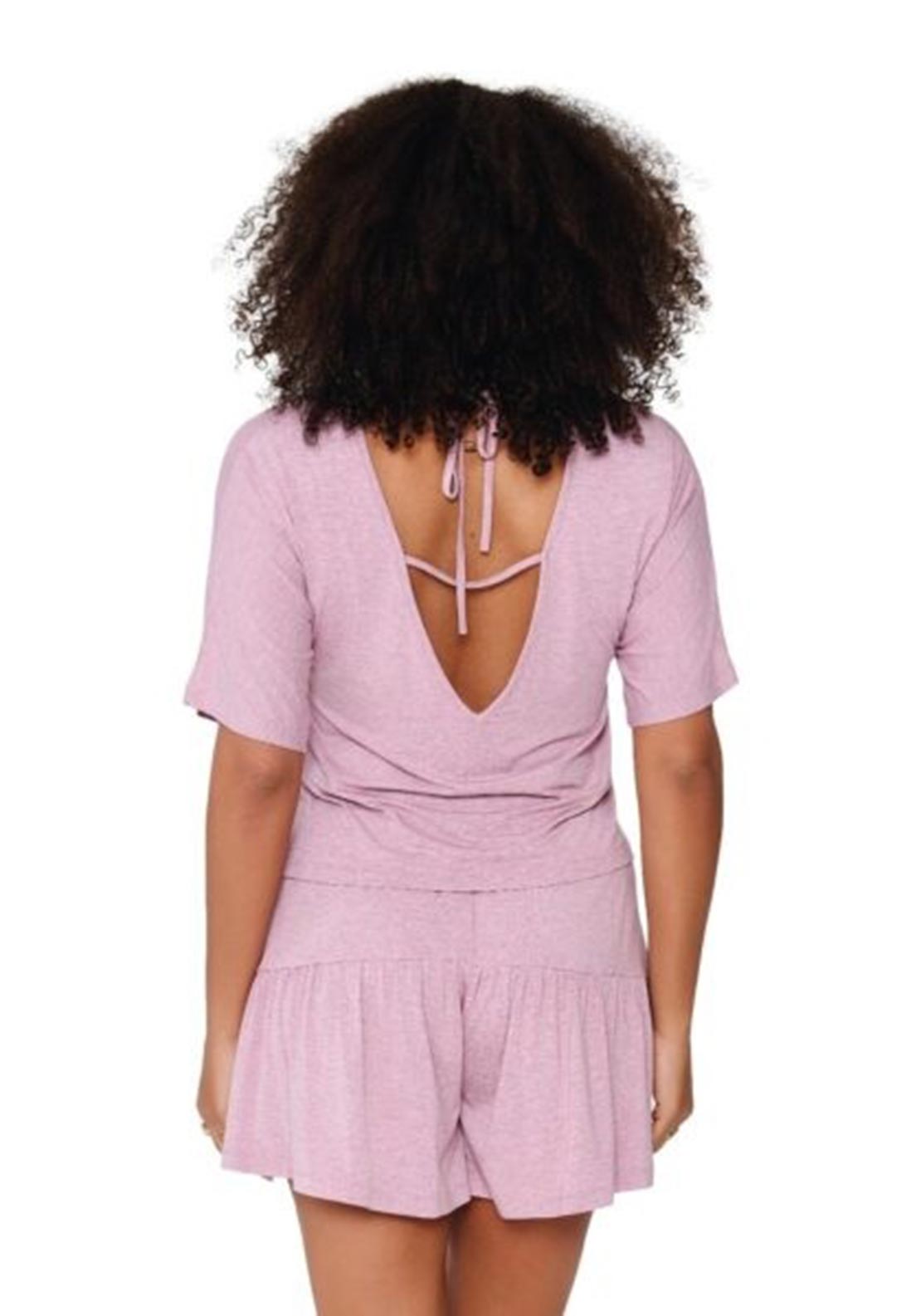 Lingadore Top and Skort Pyjama Set, Pink