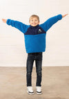 Little Lighthouse Caden Tractor Fleece, Blue