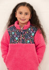 Little Lighthouse Girls Cassie Floral Fleece, Pink