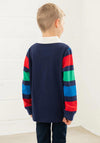 Little Lighthouse Boys Rafferty Tractor Long Sleeve Top, Green