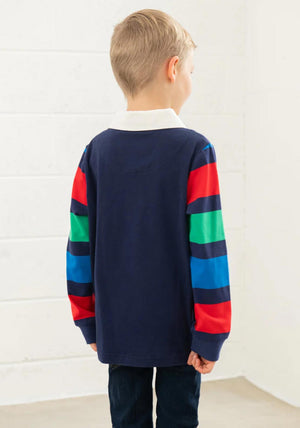 Little Lighthouse Boys Rafferty Tractor Long Sleeve Top, Green