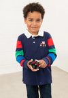 Little Lighthouse Boys Rafferty Tractor Long Sleeve Top, Red