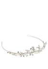 Little People Pearl and Floral Communion Tiara, Silver