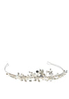 Little People Pearl and Floral Communion Tiara, Silver