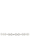 Little People Leaf Diamante and Beading Communion Head Piece, Silver