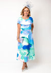 Lizabella Watercolour Print Fit and Flare Dress, Multi