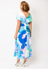 Lizabella Watercolour Print Fit and Flare Dress, Multi