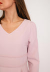 Lizabella Pearl Embellished Aline Midi Dress, Blush