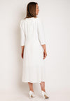 Lizabella Pearl Embellished Aline Midi Dress, Ecru