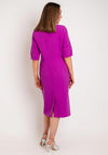 Lizabella Embellished V Neck Pencil Dress, Fuchsia