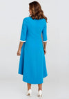 Lizabella Pearl Trim High Low Maxi Dress, Ocean