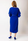 Lizabella V-Neck Sequin Midi Dress, Royal Blue