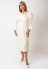 Lizabella Glitter A-Line Detachable Ruffle Detail Dress, Gold