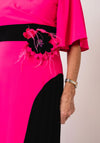 Lizabella A-Line Detachable Ruffle Detail Dress, Pink