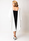 Lizabella Embellished Cape Detail Pencil Dress, Black and White