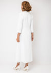 Lizabella Embellished High Neck Aline Dress, Off White