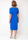 Lizabella V Neck Collar Pencil Dress, Blue