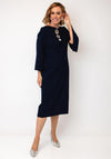 Lizabella Diamante Disc Pencil Dress, Navy