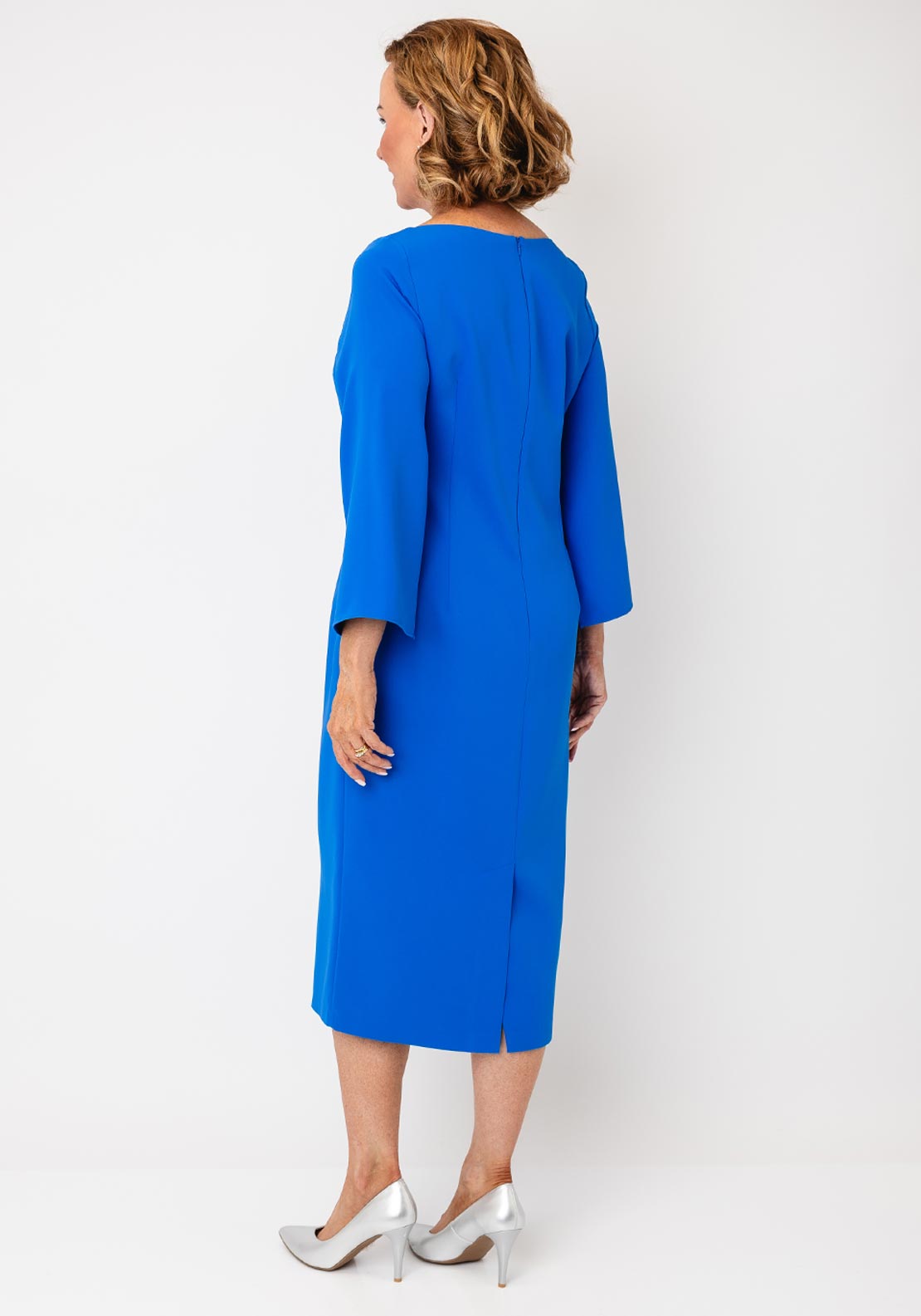 Lizabella Diamante Disc Pencil Dress, Blue - McElhinneys Lizabella Diamante Disc Pencil Dress, Blue - McElhinneys