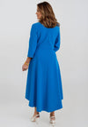 Lizabella Embellished Neck A-Line Dress, Royal Blue
