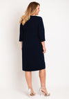 Lizabella Applique Waist Midi Dress, Navy