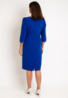 Lizabella Pearl Trim Midi Dress, Royal Blue