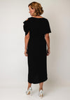 Lizabella Drape Panel Faux Wrap Pencil Dress, Black