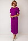 Lizabella Drape Panel Faux Wrap Pencil Dress, Purple