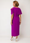Lizabella Drape Panel Faux Wrap Pencil Dress, Purple